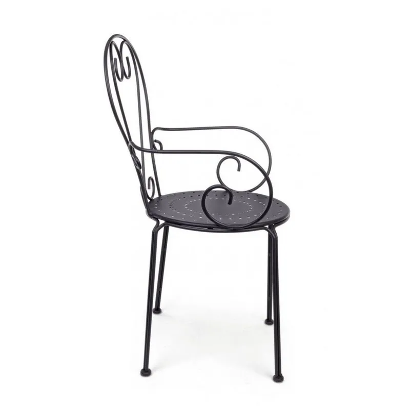 Bizzotto outdoor Sedia con braccioli  Etienne antracite